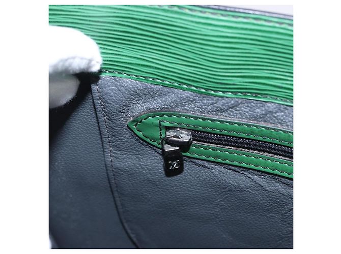 LOUIS VUITTON Epi Sac Plat Hand Bag Green M59084 LV Auth 197049 Verde - vista 21
