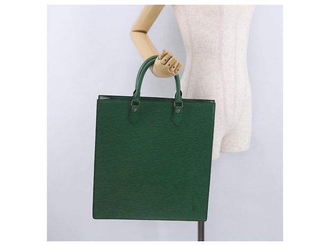 LOUIS VUITTON Epi Sac Plat Hand Bag Green M59084 LV Auth 197049 Verde - vista 22