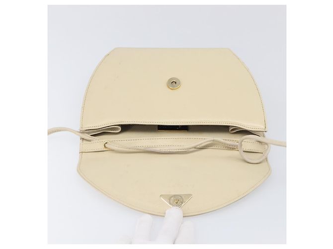 Borsa a tracolla SAINT LAURENT in pelle Ivory Gold Auth 199619 D'oro Crudo - vista 11