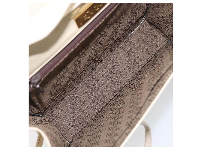 Borsa a tracolla SAINT LAURENT in pelle Ivory Gold Auth 199619 D'oro Crudo - vista 12