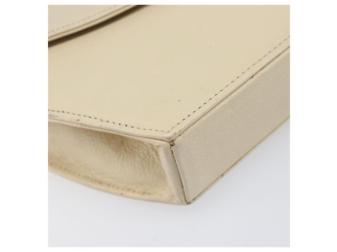 Borsa a tracolla SAINT LAURENT in pelle Ivory Gold Auth 199619 D'oro Crudo - vista 15
