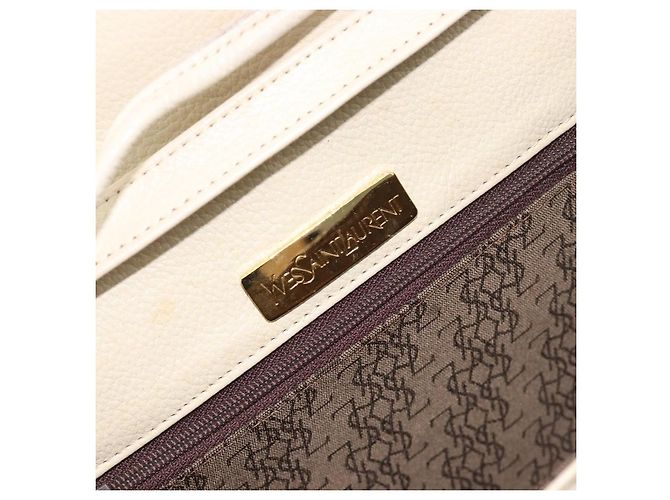 Borsa a tracolla SAINT LAURENT in pelle Ivory Gold Auth 199619 D'oro Crudo - vista 18