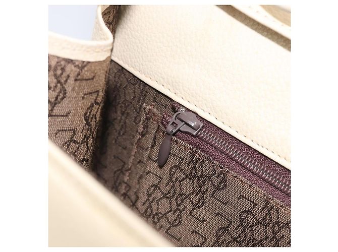 Borsa a tracolla SAINT LAURENT in pelle Ivory Gold Auth 199619 D'oro Crudo - vista 21