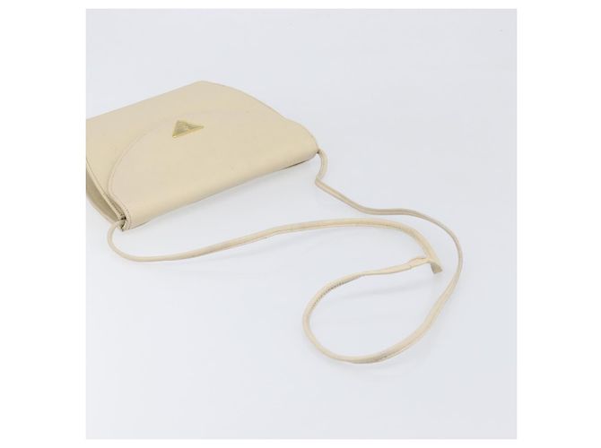 Borsa a tracolla SAINT LAURENT in pelle Ivory Gold Auth 199619 D'oro Crudo - vista 7