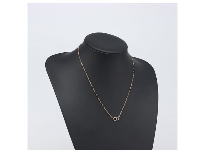 Collana Christian Dior metallo Gold Tone Auth 193471 - vista 15