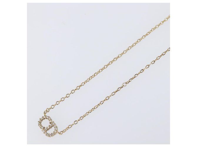 Collana Christian Dior metallo Gold Tone Auth 193471 - vista 4