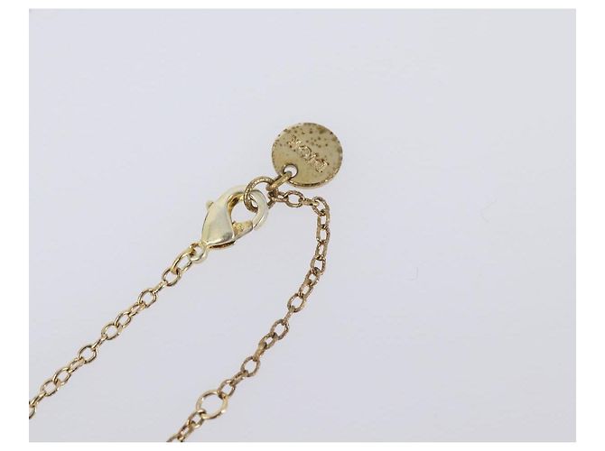 Collana Christian Dior metallo Gold Tone Auth 193471 - vista 8