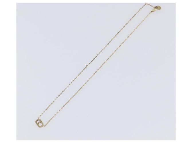 Collana Christian Dior metallo Gold Tone Auth 193471 - vista 9