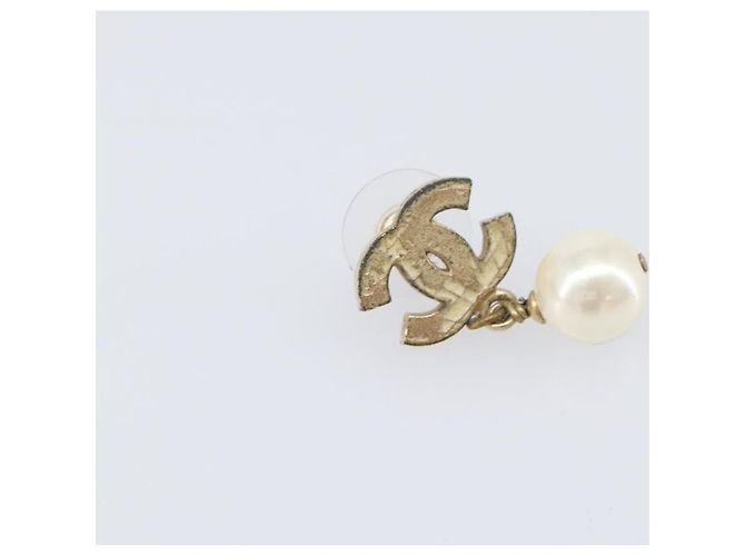 CHANEL Pierce metal Gold Tone CC Auth 198821 - vista 10