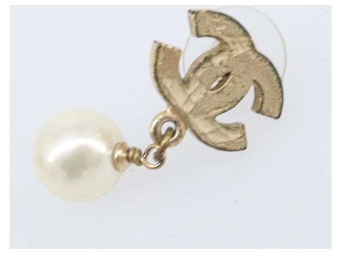 CHANEL Pierce metal Gold Tone CC Auth 198821 - vista 11