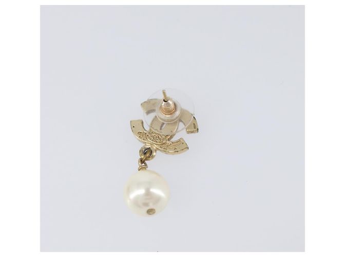 CHANEL Pierce metal Gold Tone CC Auth 198821 - vista 13