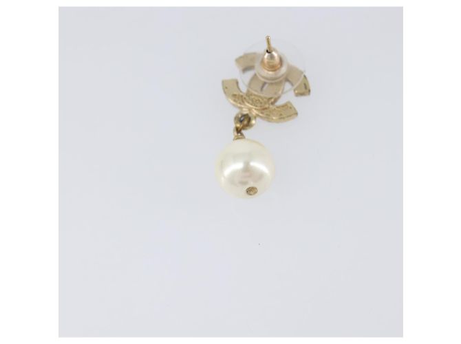CHANEL Pierce metal Gold Tone CC Auth 198821 - vista 14