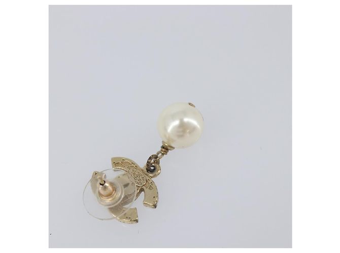 CHANEL Pierce metal Gold Tone CC Auth 198821 - vista 7