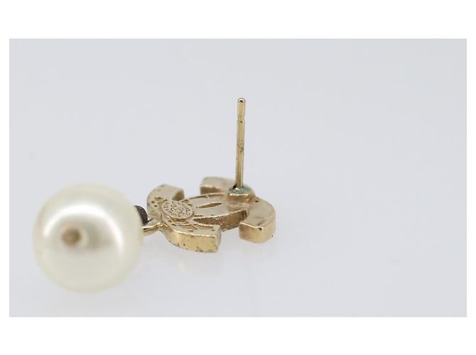 CHANEL Pierce metal Gold Tone CC Auth 198821 - vista 8