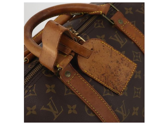 LOUIS VUITTON Monogram Keepall Bandouliere 50 Borsa Boston M41416 LV Auth BA14658 Monogramma - vista 21