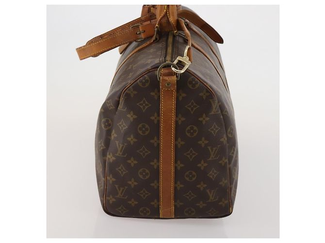 LOUIS VUITTON Monogram Keepall Bandouliere 50 Borsa Boston M41416 LV Auth BA14658 Monogramma - vista 3