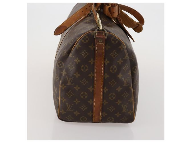 LOUIS VUITTON Monogram Keepall Bandouliere 50 Borsa Boston M41416 LV Auth BA14658 Monogramma - vista 4