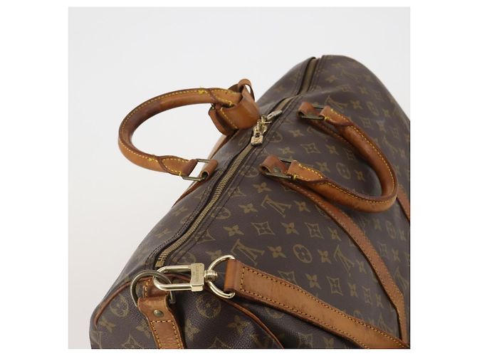LOUIS VUITTON Monogram Keepall Bandouliere 50 Borsa Boston M41416 LV Auth BA14658 Monogramma - vista 6
