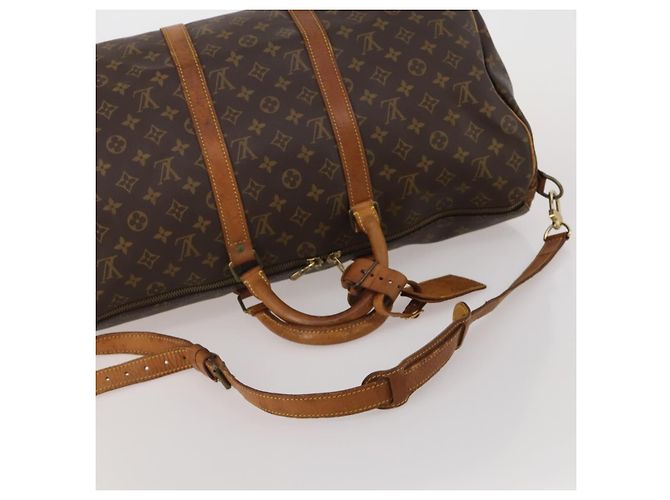 LOUIS VUITTON Monogram Keepall Bandouliere 50 Borsa Boston M41416 LV Auth BA14658 Monogramma - vista 7