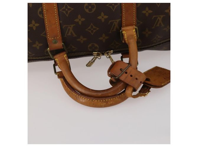LOUIS VUITTON Monogram Keepall Bandouliere 50 Borsa Boston M41416 LV Auth BA14658 Monogramma - vista 8