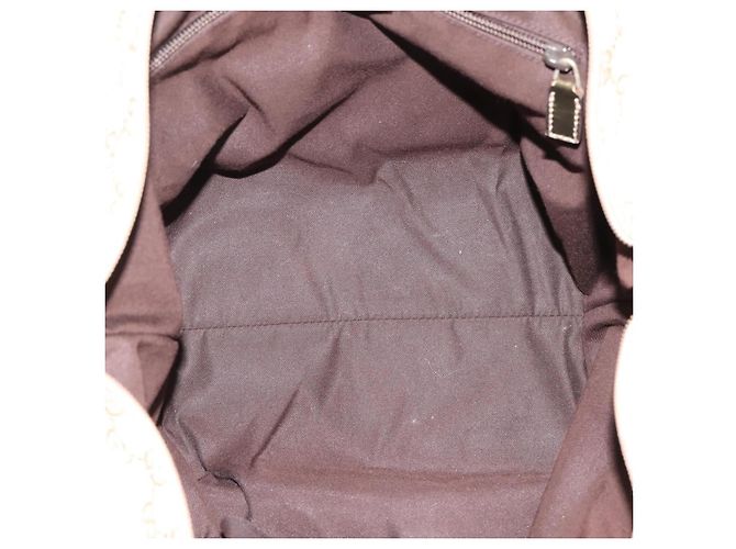 Borsa Tote GUCCI GG Canvas Sherry Line Beige 131230 Auth 197665 - vista 11
