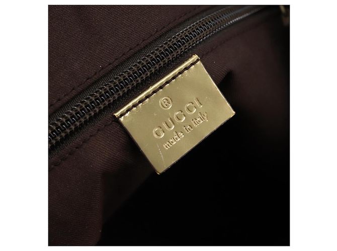 Borsa Tote GUCCI GG Canvas Sherry Line Beige 131230 Auth 197665 - vista 19