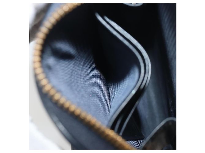 Christian Dior Trotter Canvas Oblique Phone Holder Navy Gold Auth 196681M D'oro Blu navy - vista 25