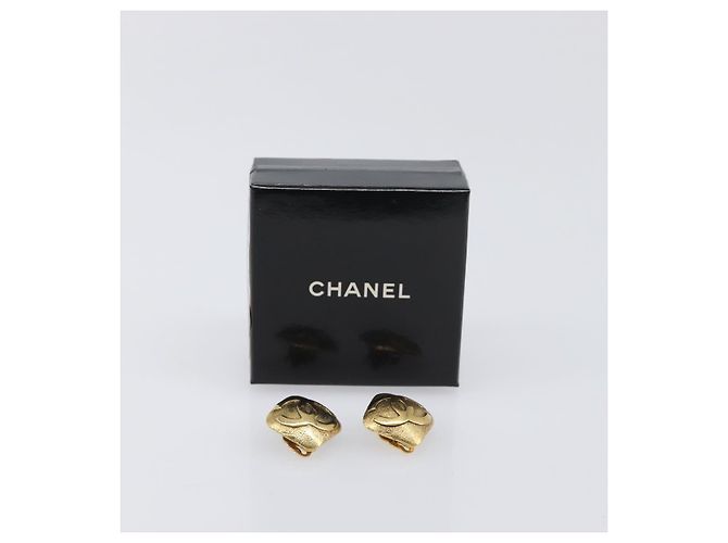 Orecchini CHANEL metallo Gold CC Auth 199734V D'oro - vista 12