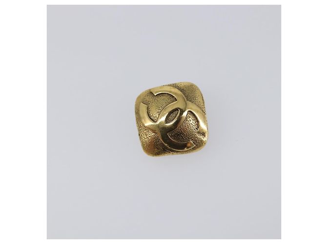 Orecchini CHANEL metallo Gold CC Auth 199734V D'oro - vista 2