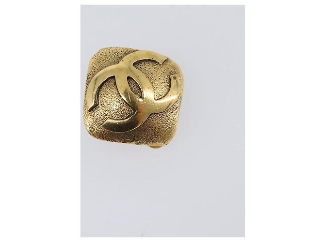 Orecchini CHANEL metallo Gold CC Auth 199734V D'oro - vista 7