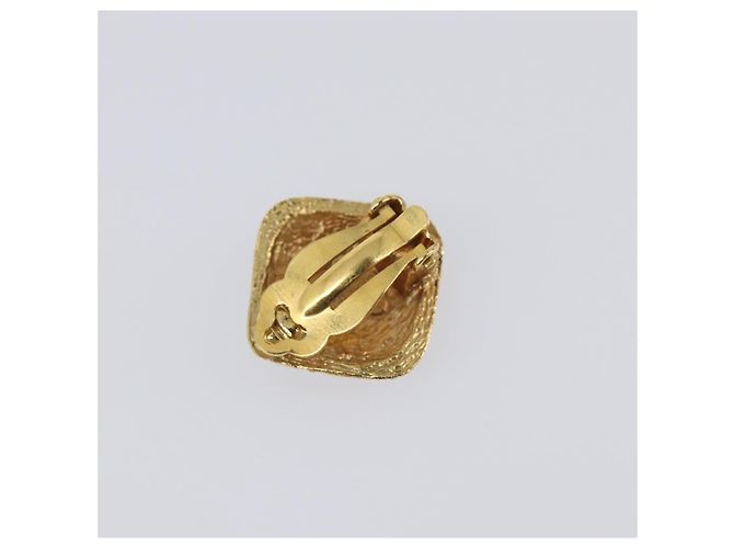 Orecchini CHANEL metallo Gold CC Auth 199734V D'oro - vista 8