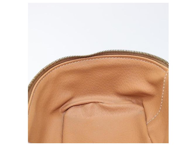 Céline Borsa Vanity a mano con catena CELINE Macadam Canvas PVC Pelle Marrone Oro Auth 199112A D'oro - vista 22