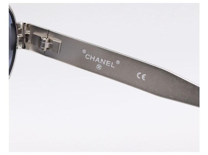 Gafas de sol CHANEL Metal Silver Black CC Auth BA15289V Negro Plata - vista 10