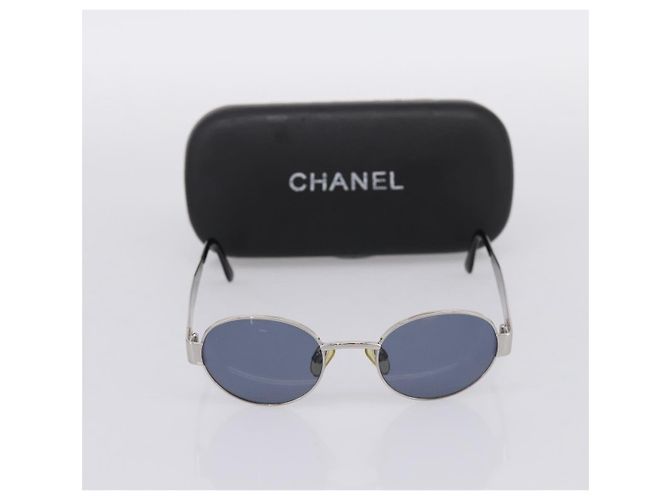 Gafas de sol CHANEL Metal Silver Black CC Auth BA15289V Negro Plata - vista 12