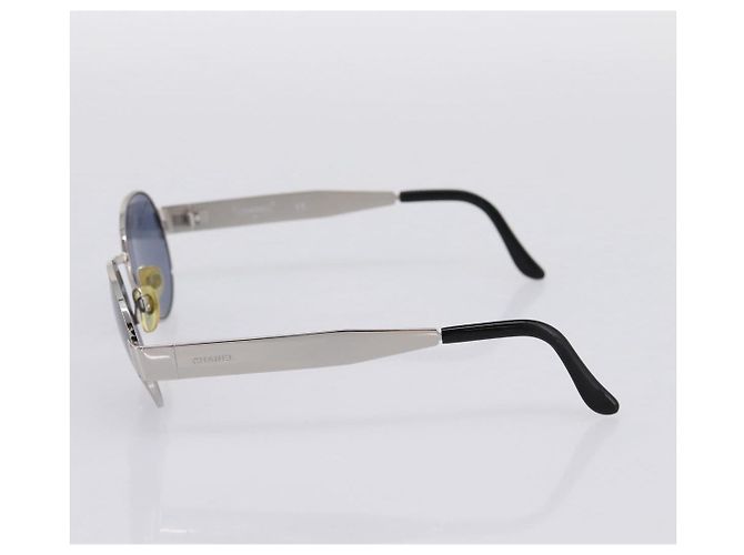 Gafas de sol CHANEL Metal Silver Black CC Auth BA15289V Negro Plata - vista 5