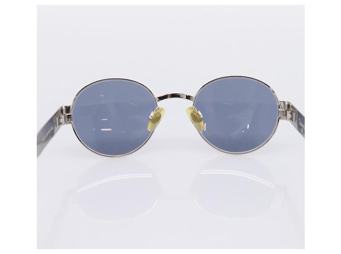 Gafas de sol CHANEL Metal Silver Black CC Auth BA15289V Negro Plata - vista 9