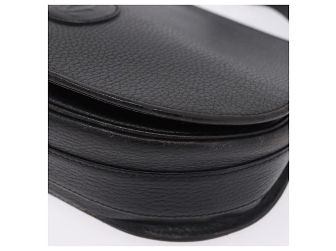 Borsa a tracolla CARTIER Pelle Nero Oro Auth 197686 D'oro - vista 14