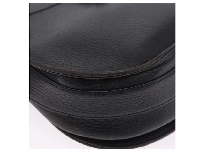 Borsa a tracolla CARTIER Pelle Nero Oro Auth 197686 D'oro - vista 15