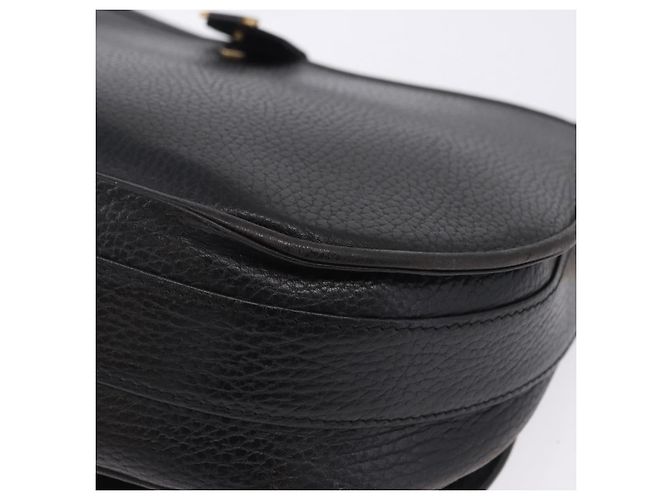 Borsa a tracolla CARTIER Pelle Nero Oro Auth 197686 D'oro - vista 16