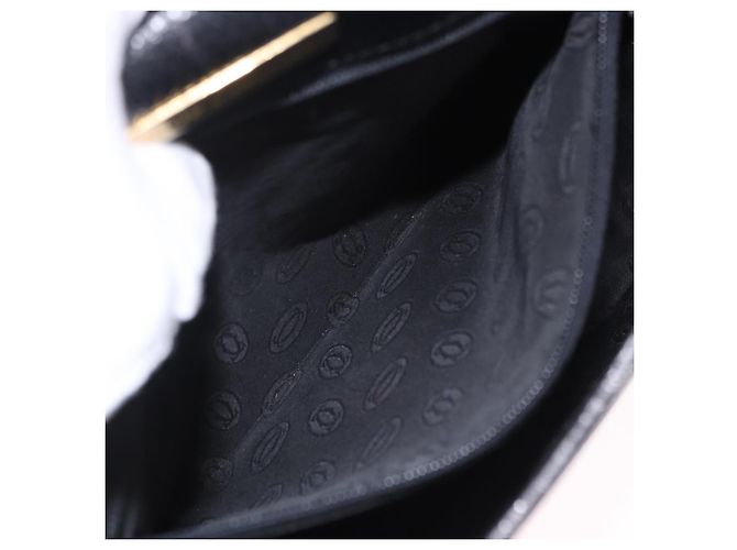 Borsa a tracolla CARTIER Pelle Nero Oro Auth 197686 D'oro - vista 21