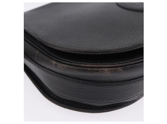 Borsa a tracolla CARTIER Pelle Nero Oro Auth 197686 D'oro - vista 9