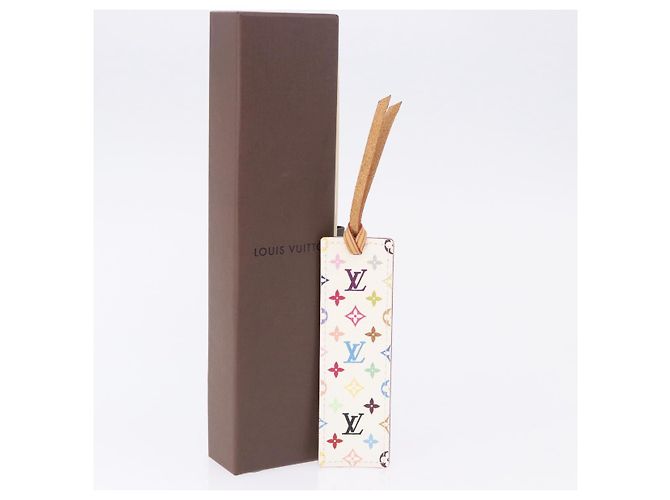 LOUIS VUITTON Monogram Multicolor Mark Page Kadu Bookmark M99196 LV Auth 198559V White - view 11