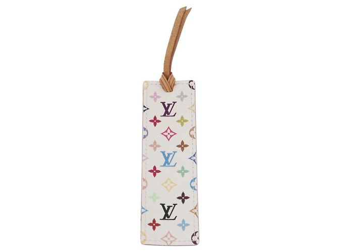 LOUIS VUITTON Monogram Multicolor Mark Page Kadu Bookmark M99196 LV Auth 198559V White - view 2