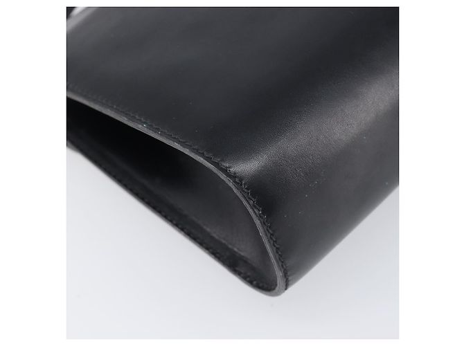 Borsa a tracolla GUCCI in pelle nera e oro Auth 199099 Nero D'oro - vista 16