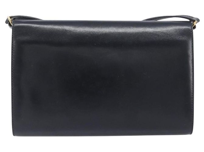 Borsa a tracolla GUCCI in pelle nera e oro Auth 199099 Nero D'oro - vista 2