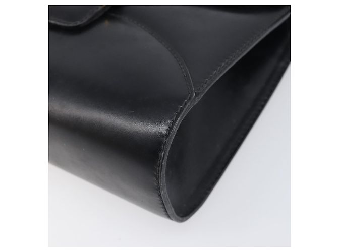 Borsa a tracolla GUCCI in pelle nera e oro Auth 199099 Nero D'oro - vista 9