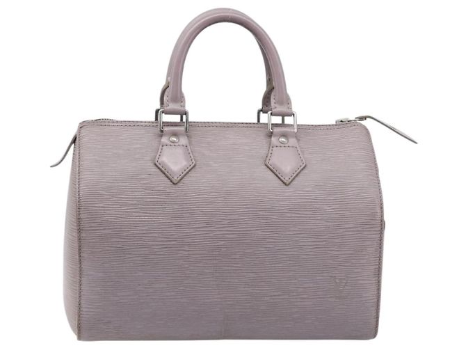 Sac à main LOUIS VUITTON Epi Speedy 25 Gray Lilac M4301B LV Auth 199172A Marron Violet - vue 13