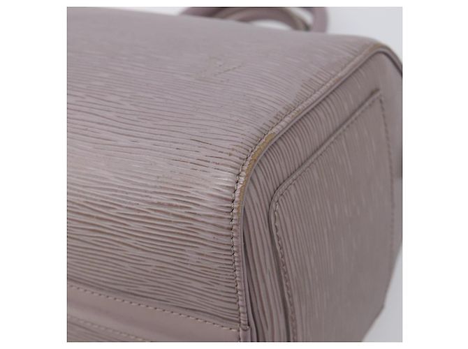 Sac à main LOUIS VUITTON Epi Speedy 25 Gray Lilac M4301B LV Auth 199172A Marron Violet - vue 14