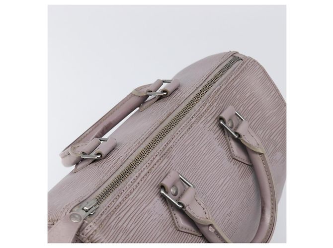 Sac à main LOUIS VUITTON Epi Speedy 25 Gray Lilac M4301B LV Auth 199172A Marron Violet - vue 7