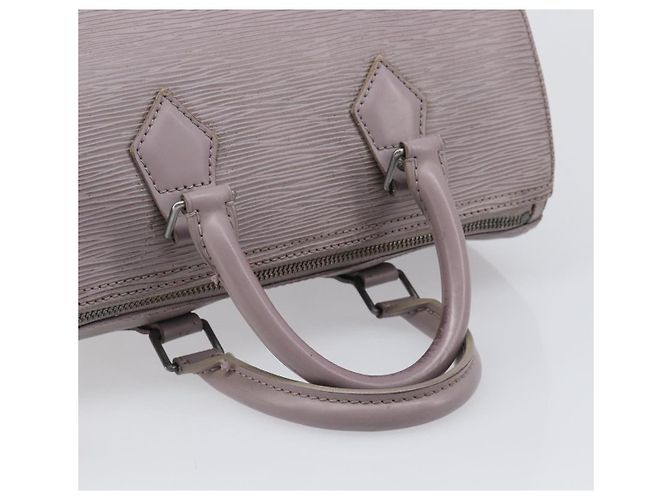 Sac à main LOUIS VUITTON Epi Speedy 25 Gray Lilac M4301B LV Auth 199172A Marron Violet - vue 8